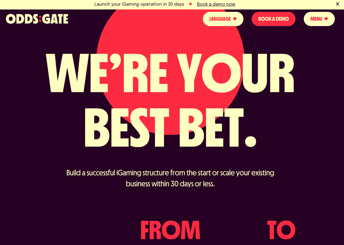 Главная страница Oddsgate